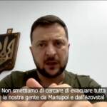Ucraina, Zelensky: “In corso colloqui difficili per evacuare feriti da Azovstal”