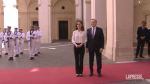 Nato, premier finlandese Sanna Marin a Palazzo Chigi: “Spero in processo di adesione rapido”