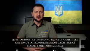 Ucraina, Zelensky: “Mosca ha commesso errore catastrofico, riprenderemo nostre città occupate”