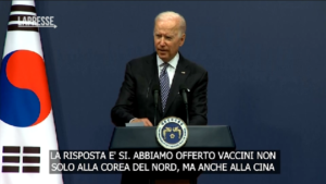 Covid, Biden: “Abbiamo offerto vaccini a Corea del Nord”