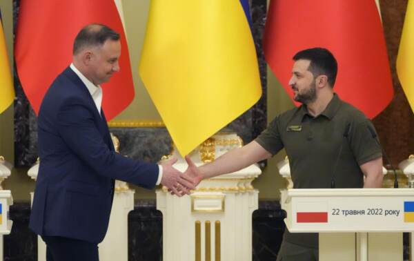 Ucraina, il Presidente polacco Duda incontra Zelensky a Kiev