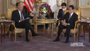 Biden in Giappone, l’incontro con il premier Kishida e l’imperatore Naruhito