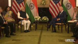 Ucraina, Biden incontra Modi: “Abbiamo discusso della brutale invasione russa e dei suoi effetti sull’ordine mondiale”