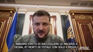Ucraina, Zelensky: “1.474 missili russi sul Paese dall’inizio della guerra”