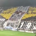 Salernitana, la coreografia da brividi dell’Arechi nella notte della salvezza