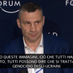 Ucraina, sindaco Kiev a Davos: “Non è operazione speciale, è genocidio”