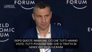 Ucraina, sindaco Kiev a Davos: “Non è operazione speciale, è genocidio”
