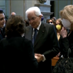 Il presidente Mattarella ai funerali di Ciriaco De Mita