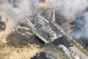 Donbass, l'esercito ucraino distrugge un'intera colonna di forze russe dirette verso Izyum