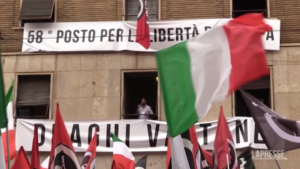 Presidio di CasaPound a Roma: frasi sessiste e attacchi ad Anpi, Salvini e Meloni