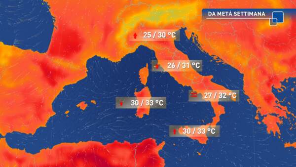 Torna l’Anticiclone nord-africano, in arrivo la seconda ondata di caldo