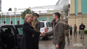 Ucraina, Zelensky riceve a Kiev la presidente slovacca Caputova