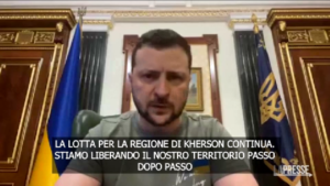 Ucraina, Zelensky: “Stiamo liberando il nostro territorio, la Russia dovrà deporre le armi”