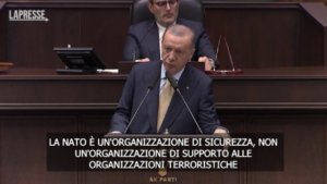 Nato, Erdogan: “È un’organizzazione di sicurezza non di supporto a terrorismo”