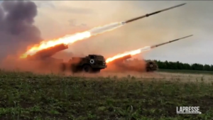 Russia release video purporting to show its rocket launchers in action in Ukraine
