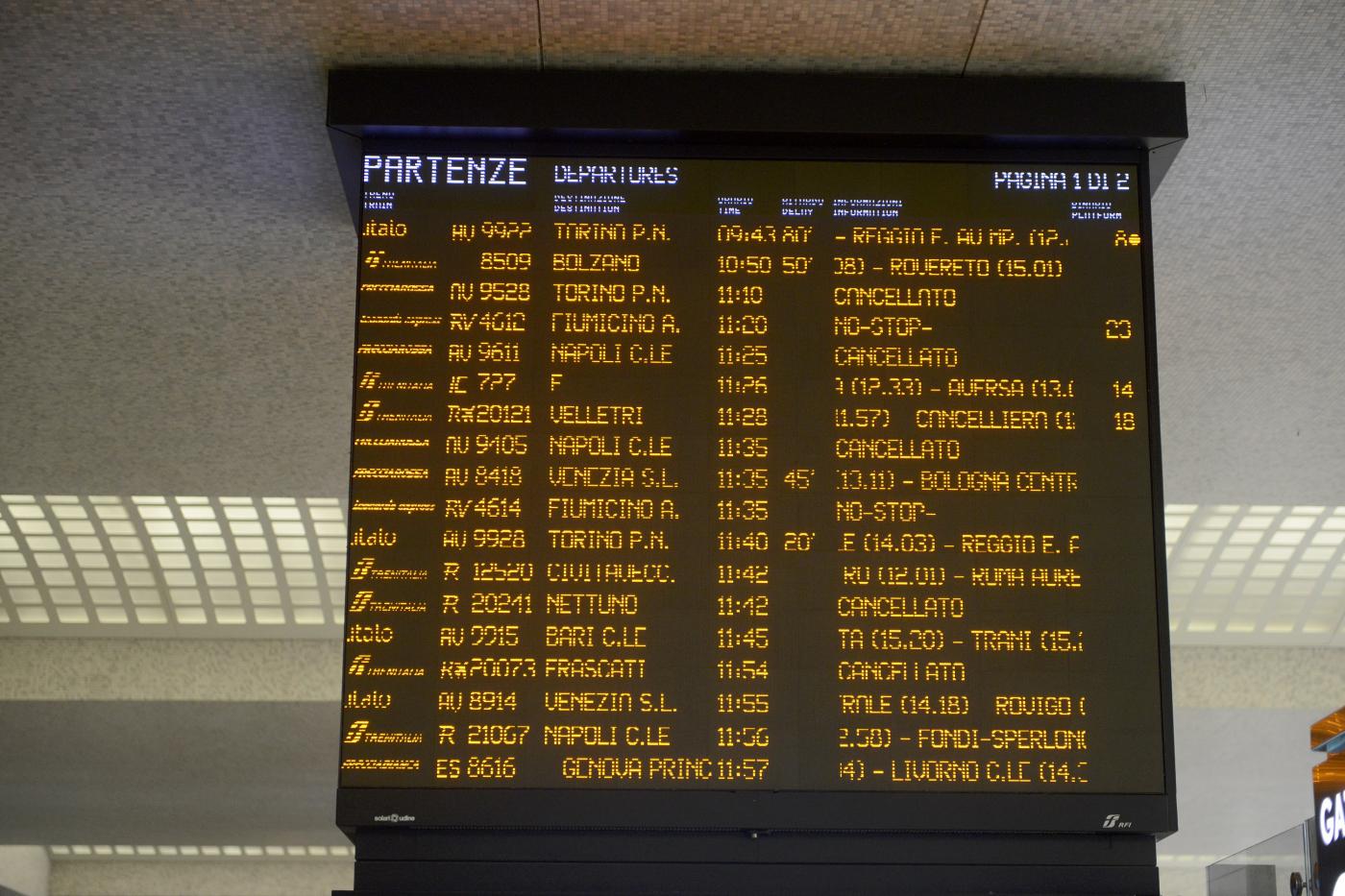 Sciopero treni 12 febbraio, tutte le informazioni
