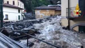 Alluvione nel Comasco, frane e smottamenti a Laglio e Nesso