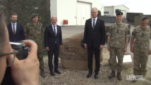German chancellor visits NATO battalion in Lithuania