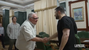 Ucraina, Zelensky incontra Howard Buffett