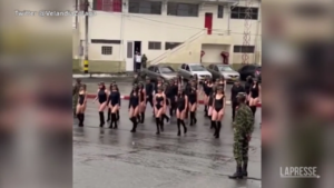 In Colombia a parade of women in army boots and bathing suits causes consternation