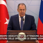 Ucraina, Lavrov su grano: “Nulla a che vedere con una crisi alimentare”