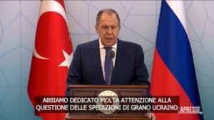 Ucraina, Lavrov su grano: “Nulla a che vedere con una crisi alimentare”