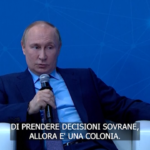 Putin: “Oggi Stati o sono sovrani o sono colonie”