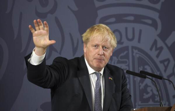 Inghilterra, Boris Johnson al Blackpool and The Fylde College di Blackpool