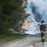 Belluno: trovato corpo carbonizzato in camper incendiato