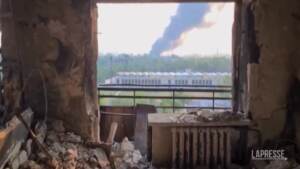 Ucraina, tra le macerie e gli edifici sventrati di Severdonetsk