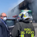 Incendio Malagrotta, il sindaco Gualtieri in visita all’impianto