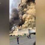 Incendio discarica di Malagrotta: enorme colonna di fumo, vigili del fuoco al lavoro anche di notte
