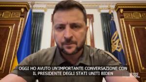 Ucraina, Zelensky ringrazia Biden “per il sostegno senza precedenti”