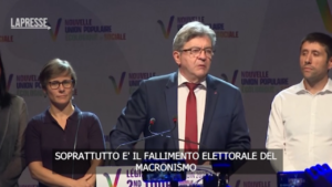 Elezioni Francia, Melenchon: “E’ il fallimento morale del macronismo”