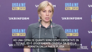 Ucraina, Vereshchuk: “1,2 milioni di cittadini portati a forza in Russia”
