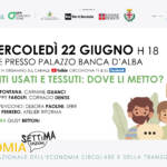 AperiTalk Circonomia: “Abiti usati e tessuti: dove li metto?” –  Diretta streaming