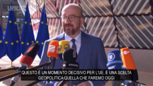 Ue, Michel: “Momento decisivo, fiducioso che daremo status candidato a Ucraina”