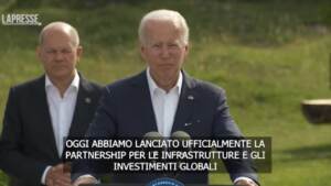 G7, Biden: “600 miliardi di dollari di investimenti per infrastrutture nel mondo”