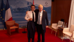 G7 Germania, incontro tra Emmanuel Macron e Boris Johnson a margine del vertice