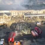 Ucraina: un drone mostra la devastazione dell’attacco al centro commerciale di Kremenchuk