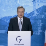 Ucraina, Draghi: “G7 un successo, grande coesione e unità di vedute”