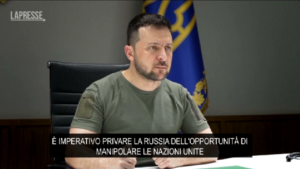 Ucraina, Zelensky: “Russia sia espulsa da Consiglio sicurezza Onu”