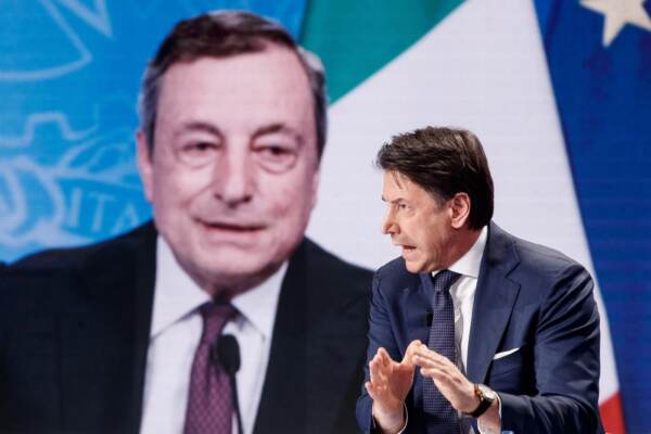 Governo: oggi telefonata Draghi-Conte, incontro lunedì