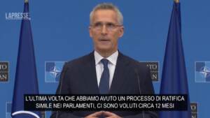 Nato, Stoltenberg: “Ora rapida ratifica per adesione di Svezia e Finlandia”
