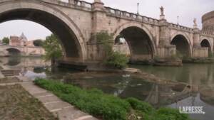 Siccità, anche il Tevere soffre: “Una cosa mai vista, di solito ci sono le piene non le secche”