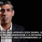 Gb, Sunak annuncia la candidatura alla leadership Tory