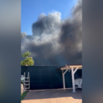 Roma, incendio Centocelle: densa nube di fumo. Nessuna persona coinvolta