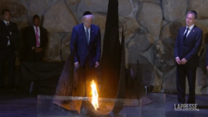 Biden, in Israel, visits Yad Vashem