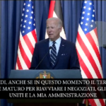 Medioriente, Biden: “Tempi non ancora maturi per negoziati ma vogliamo avvicinare palestinesi e israeliani”
