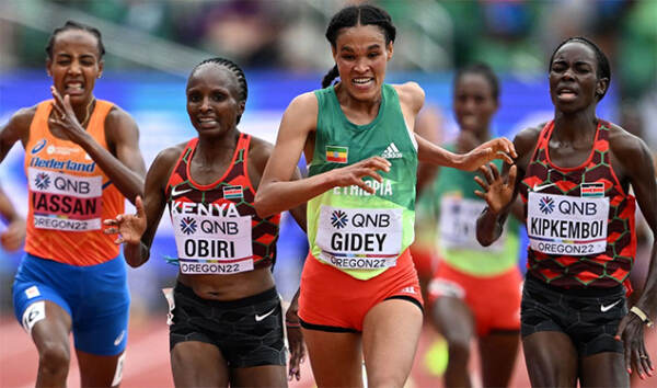 Athlétisme: l’Ethiopienne Gidey championne du monde du 10.000 m